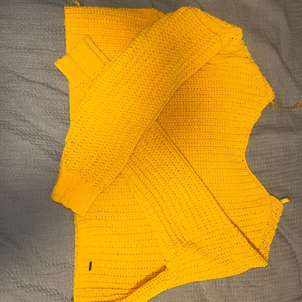 Yellow over sized sweater from Hollister